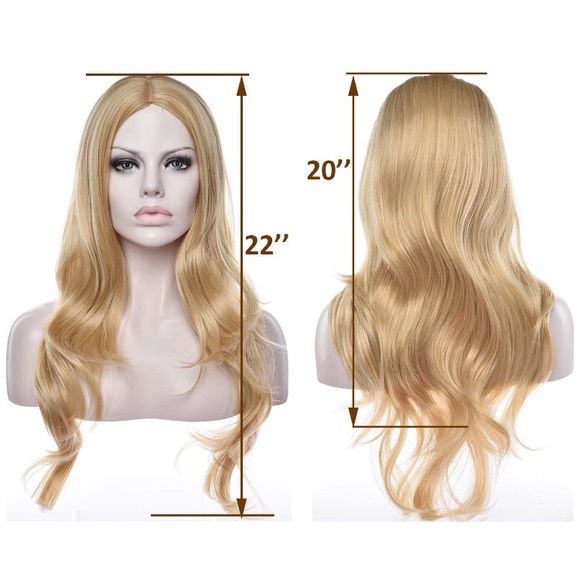 ?KIMMIE 22” BLONDE BODY WAVY MIDDLE PART WIG*NWT*